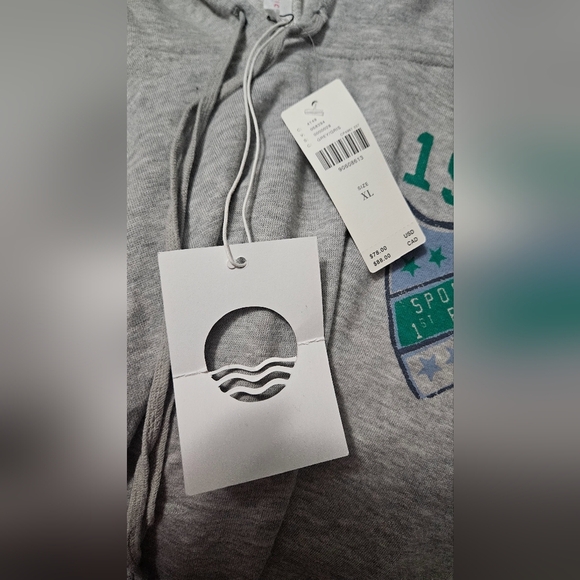 DAILY PRACTICE By Anthropologie Team Spirit Sleeveless Hooded Sweatshirt.XL NWT - Picture 6 of 12